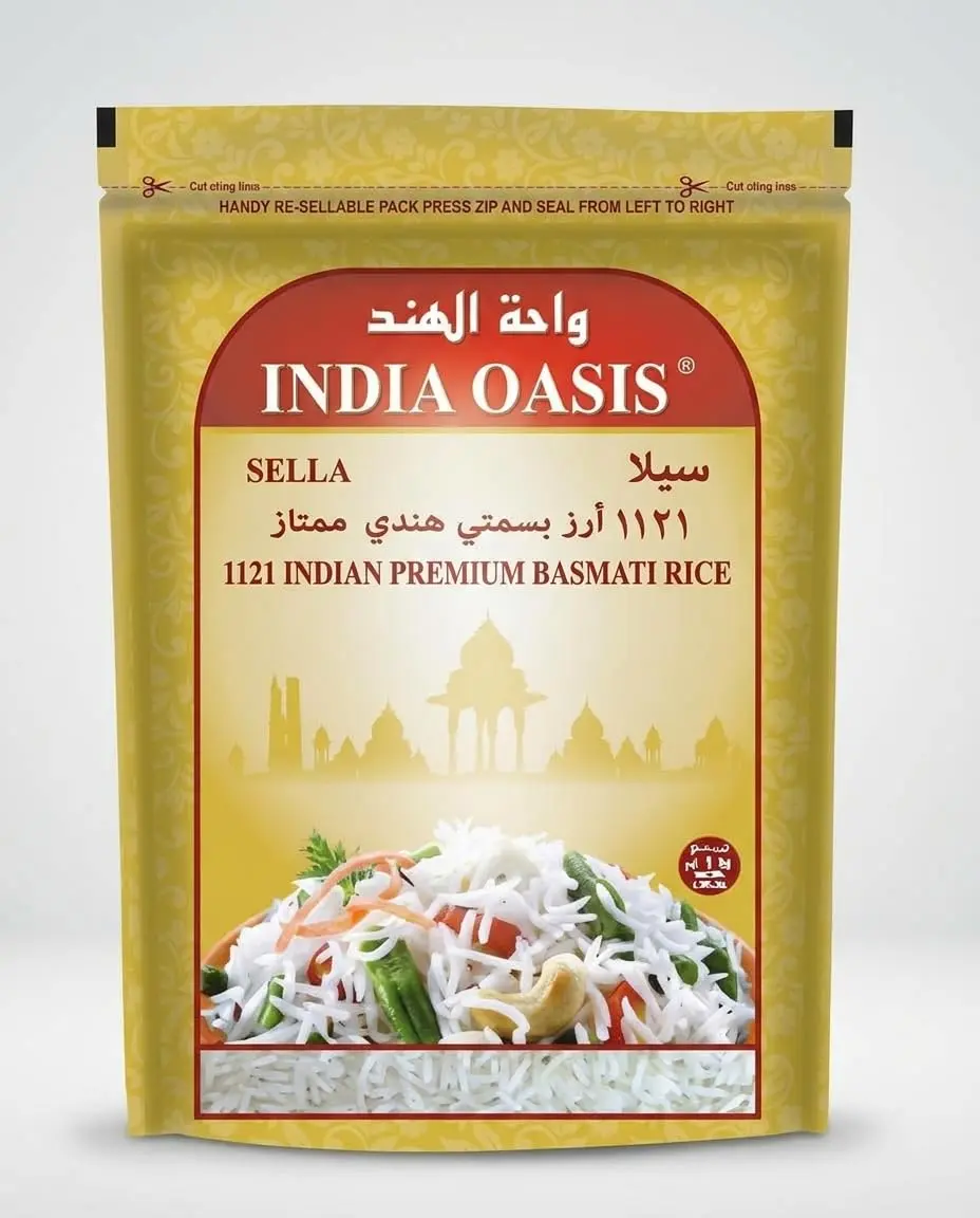 Arroz Basmati Indiano Parboilizado Premium 1kg