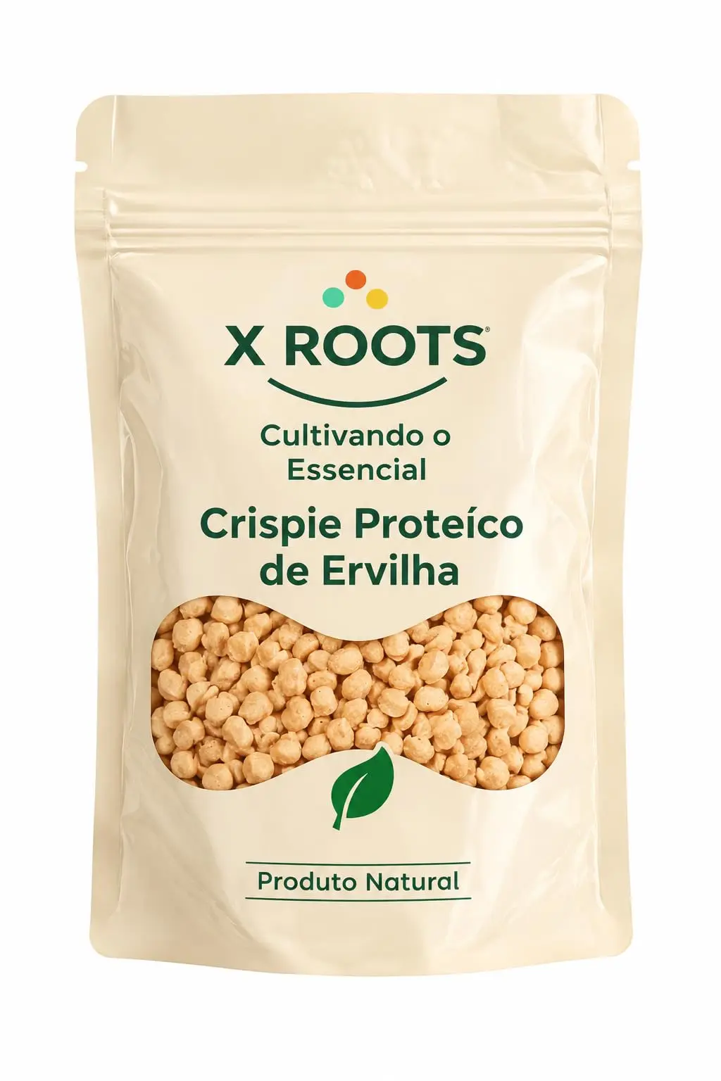 Crispie Proteico de Ervilha X Roots | Crocante e Rico em Proteínas