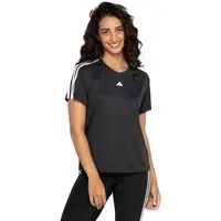 Camiseta Feminina adidas Manga Curta Essentials 3 Listras