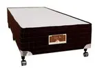 Base Box de Solteiro Castor Sellect P com Revestimento em Tecido Suede 40x88x188cm - Marrom - 1