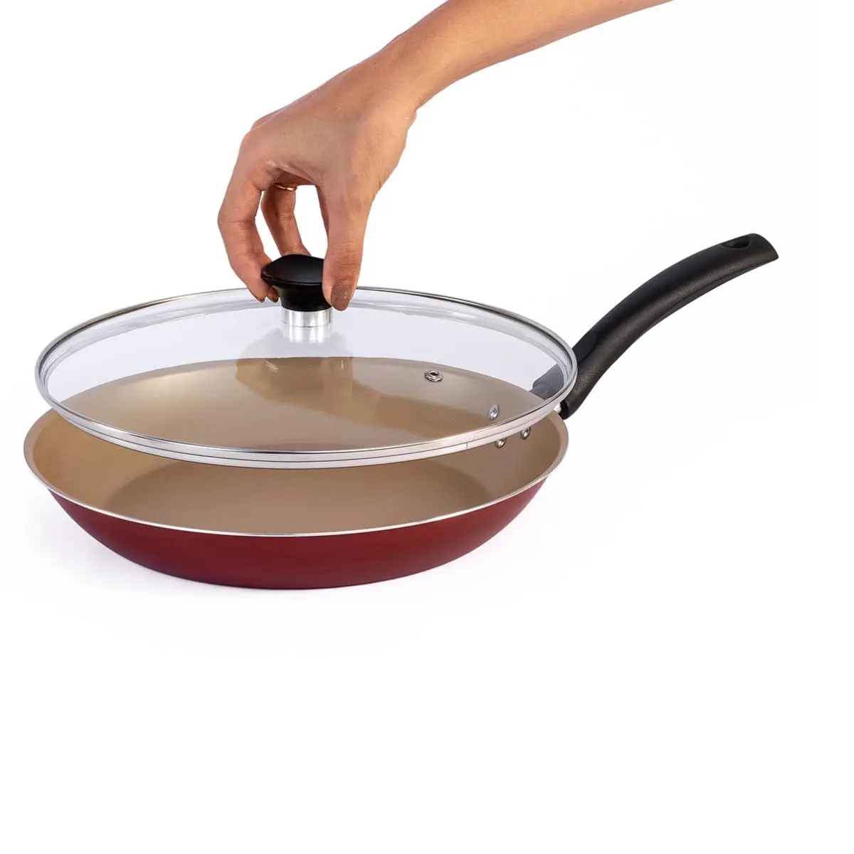 Frigideira Antiaderente Tramontina Com Tampa (24 cm)