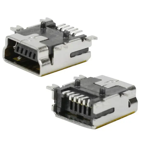10x Conector Mini Usb Fêmea P/ Pci Micro Usb V3 5pinos - 1