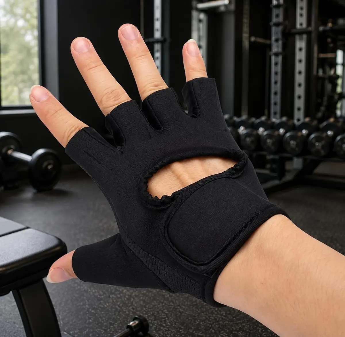 Luva para Academia Premium Antiderrapante Colante Neoprene Respirável, Ajustável e Confortável, Proteção Contra Calos para Musculação, Fitness – Qualidade Premium LNMAX®