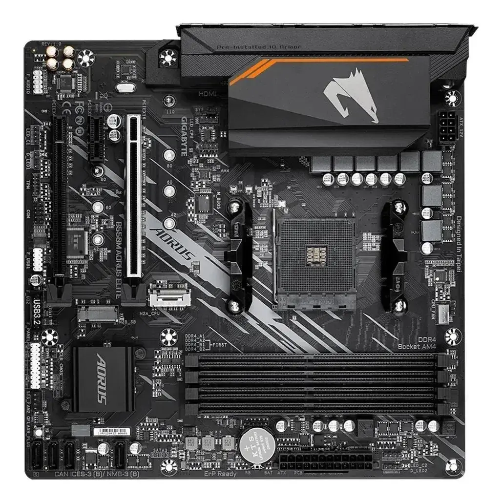 Placa Mae Gigabyte B550m Aorus Elite Am4 Ddr4 Hdmi M-atx Cor Preto thumbnail 4