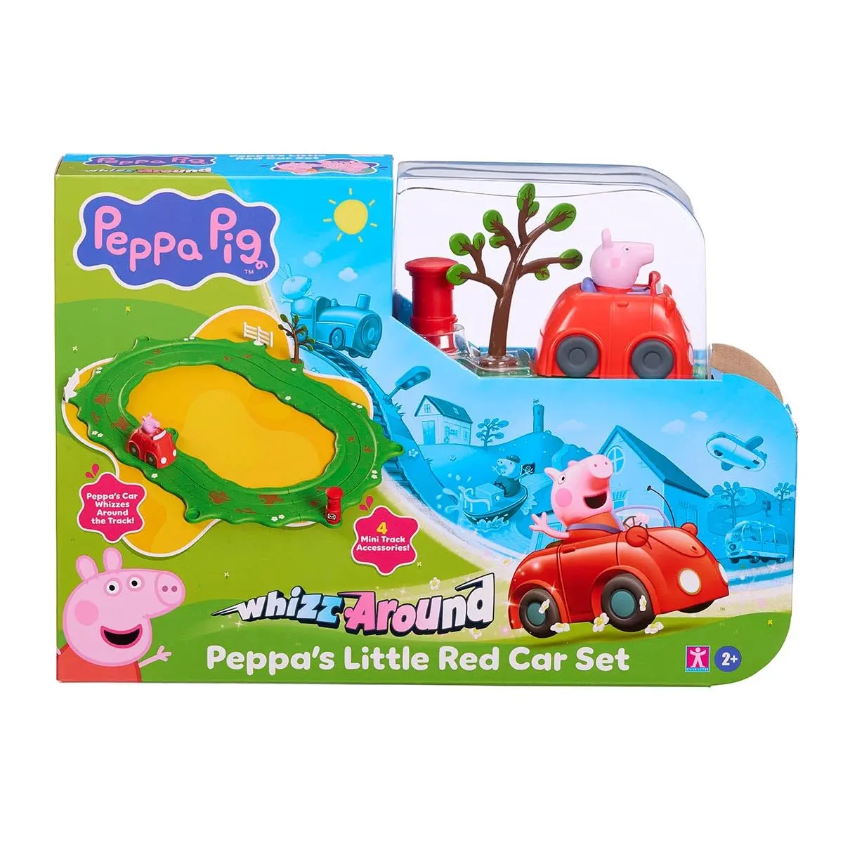 SUNNY, Peppa Pig, Playset Carrinho Vermelho Interativo, Inclui Acessórios e Miniveículo - 1