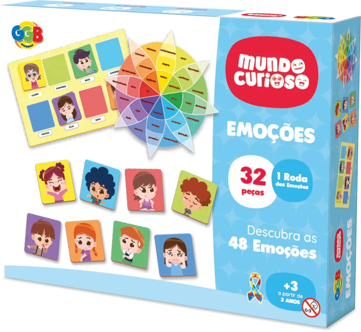 GGB Jogo Infantil Emoções 48 Peças - 1
