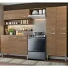 Cozinha Compacta Madesa Emilly Pop Com Armário e Balcão - Rustic - Marrom - 1