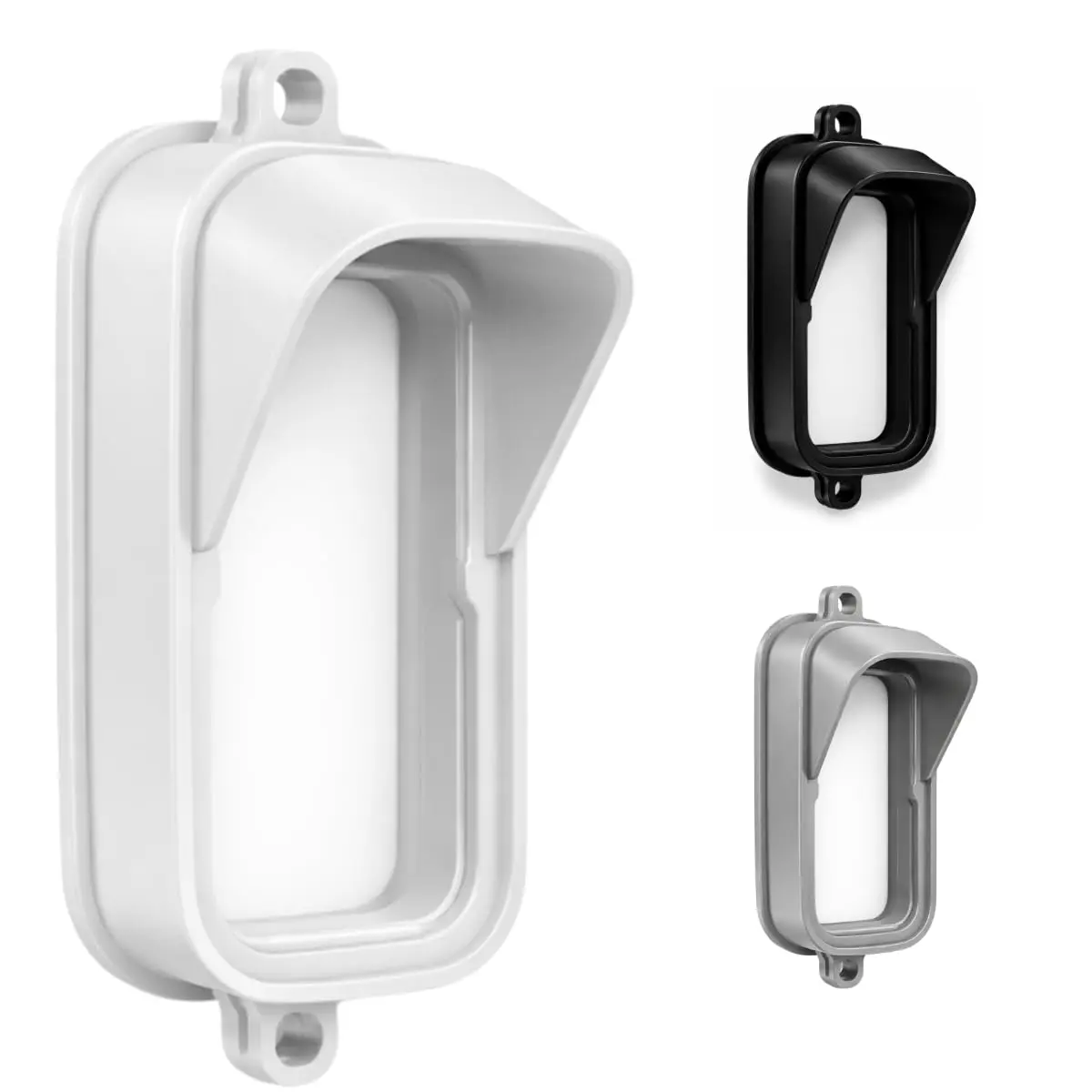 Protetor Anti Furto Chuva e Sol de Campainha Intelbras CIB101 Fabricado em ABS Resistente Acompanha Parafusos e Buchas (Branco) - 1