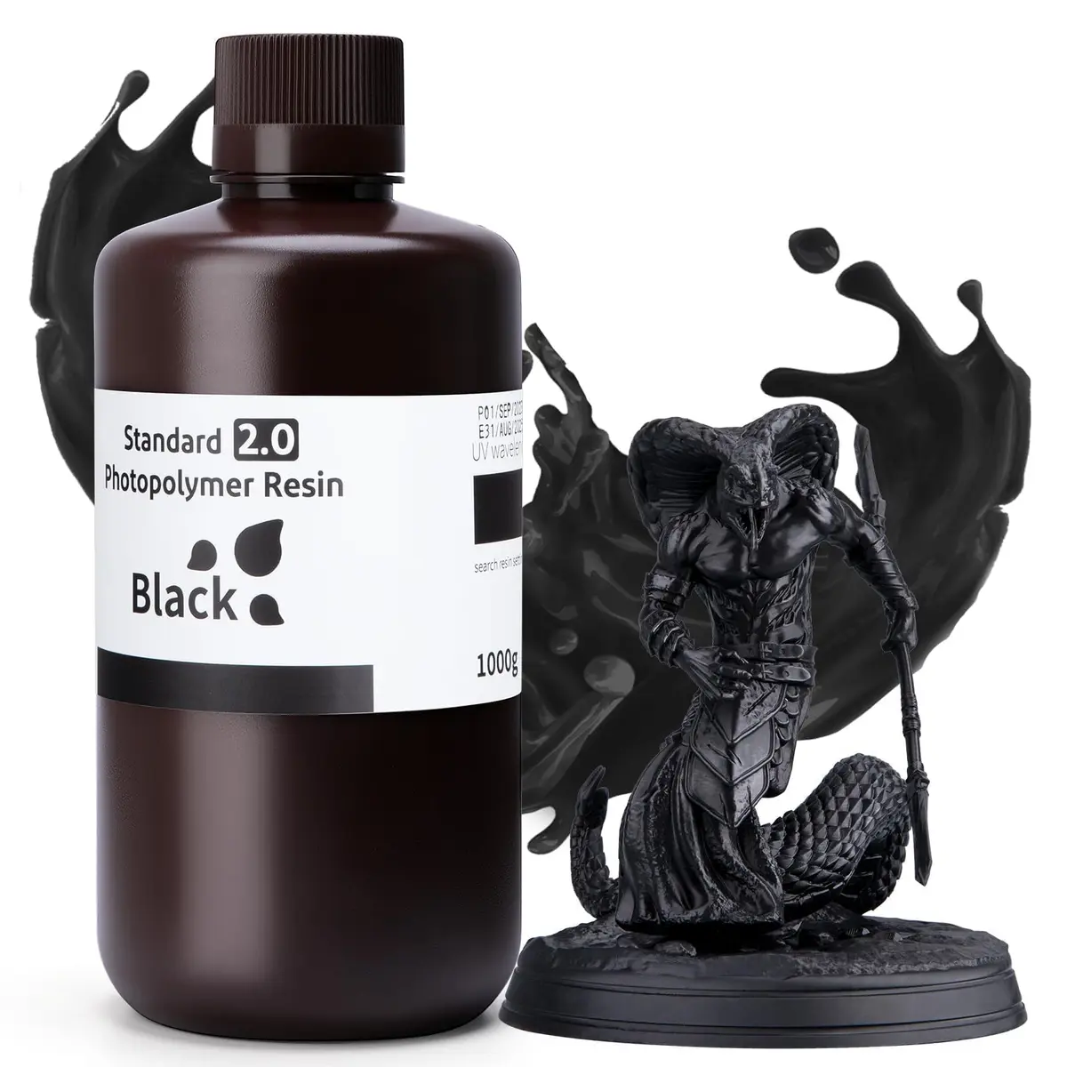 ELEGOO Resina 2.0 para Impressora 3D Preto 1KG