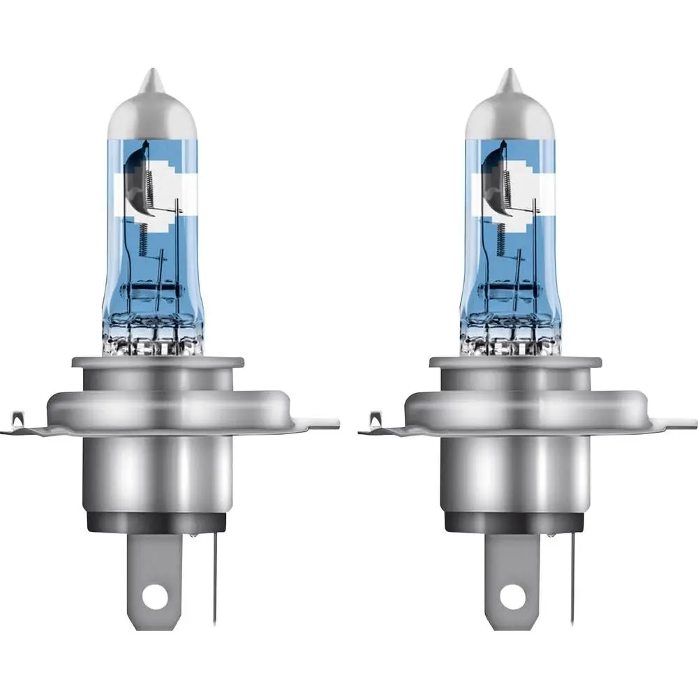 OSRAM NIGHT BREAKER LASER H4, +Lâmpada de farol de halogêneo 150% mais brilhante, 64193NL-HCB, 12V, caixa dobrável suspensa (2 lâmpadas) (branca/amarela) - 1
