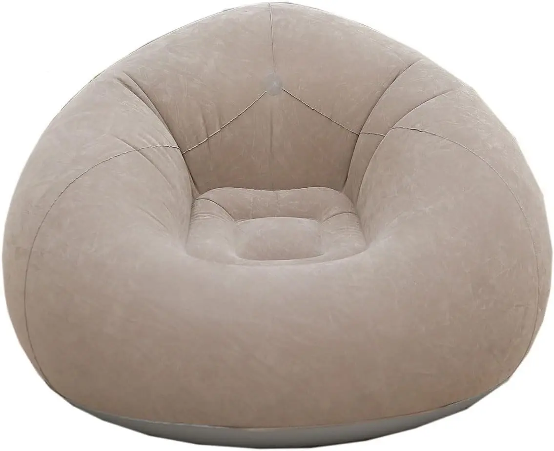 EKROTOK Sofá Poltrona Puff Inflável 105 * 60CM - Impermeável, Bomba Inclusa, Dobrável e Portátil