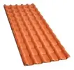 Afort Terracota 6 Ondas 242x88cm PVC laranja - 1
