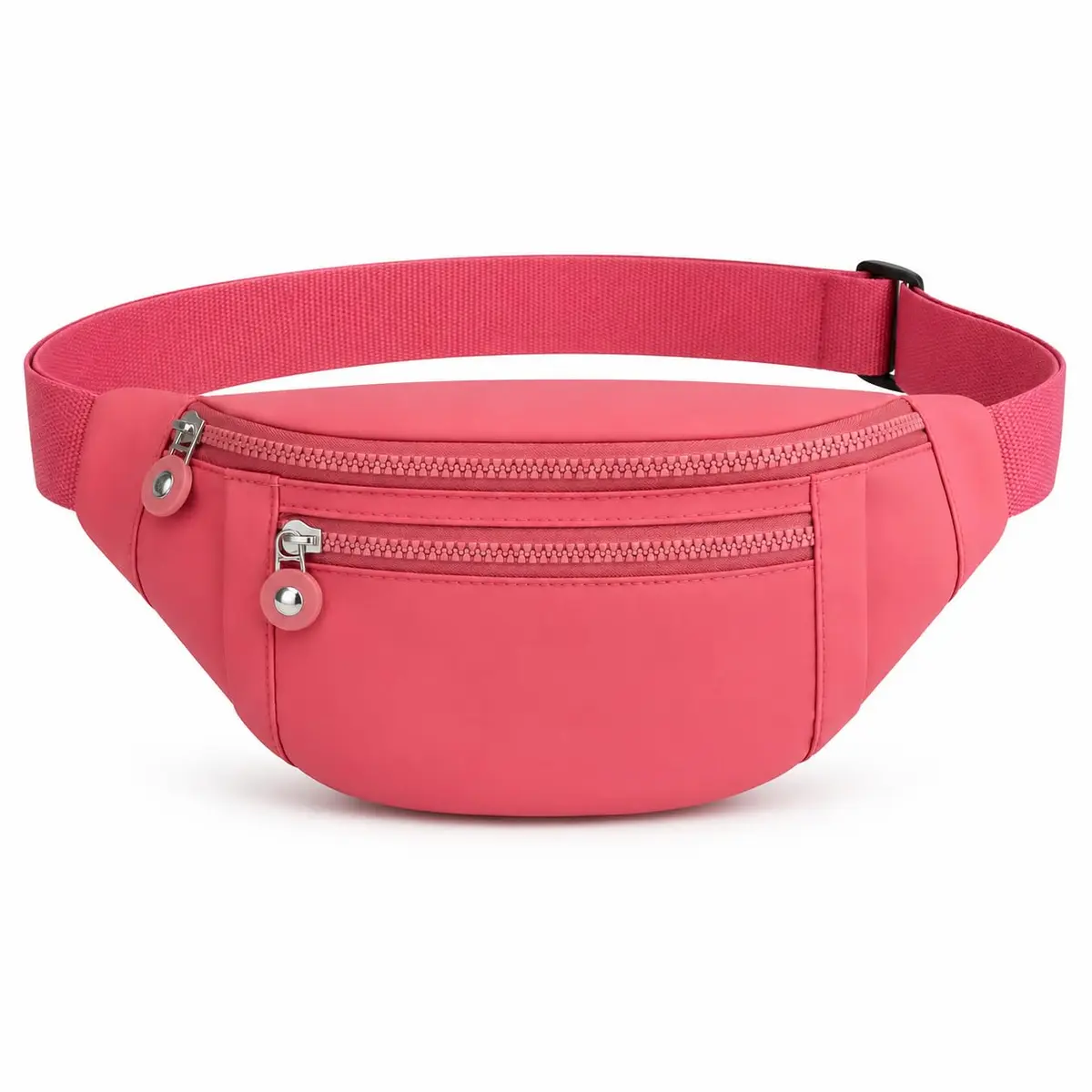 Pochete Esportiva Nylon Impermeável Ajustável Corrida Academia Viagem Caminhada Porta Celular Rosa