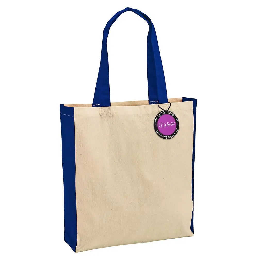 Sacola Ecobag em Algodão 37x41cm Varese TopGet (Azul) - 1