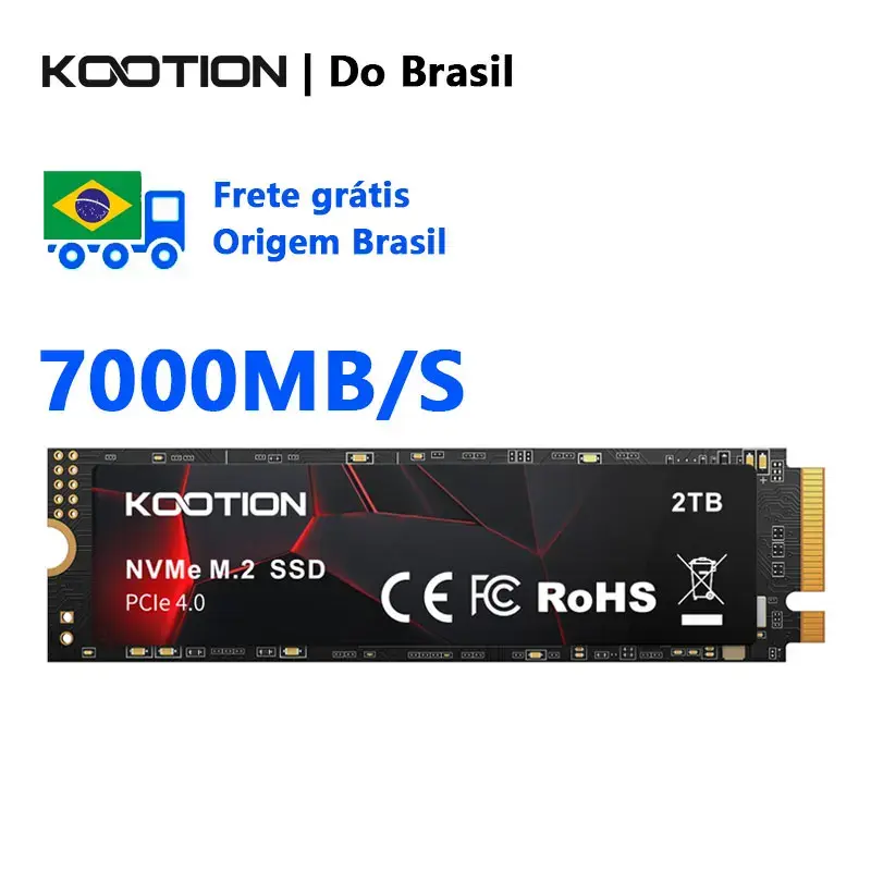 KOOTION X16S SSD NVMe M2 PCIe4.0x4 1TB 2TB 4TB Unidade de estado sólido interna para PlayStation5 PS5 Desktop Laptop PC M.2 SSD Disco rígido - 1