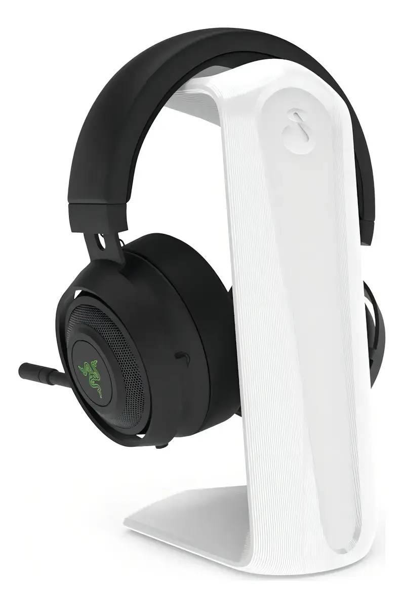 Suporte Fone De Ouvido Headphone Headset Apoio Mesa Stand C1 Cor Branco