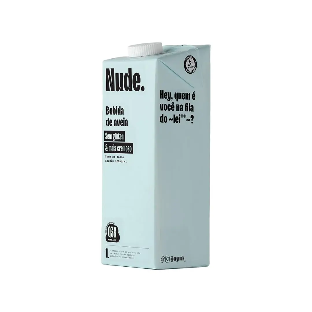 Nude Leite de Aveia Cremoso tipo Integral 1l