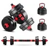 Kit Haltere Ajustável 6 em 1 15kg com Barra e Kettlebell - 1