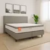 Cama Box Casal King Size MGA Itaflex Colchão Inducol Montreal, Box Bipartido e Molas Ensacadas Europillow - 1