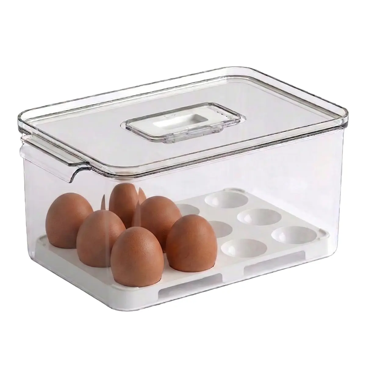 Coza - Organizador para Ovos Dry com Tampa 24 Unidades - Cristal - 1