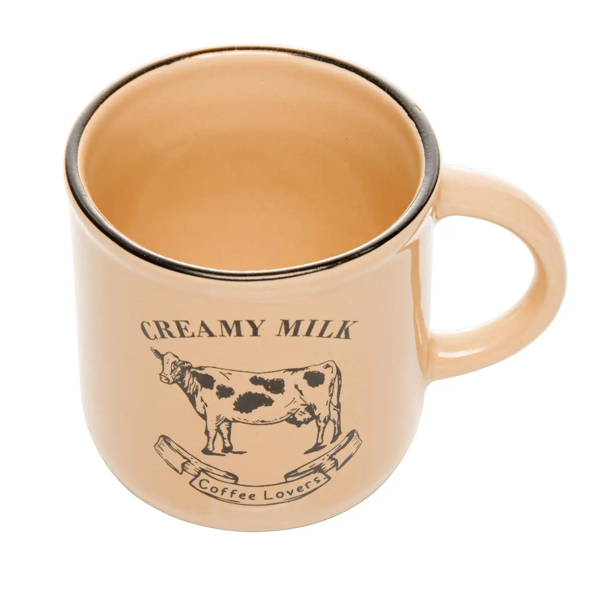 LYOR - Caneca Creamy Milk 180ml Bege Cerâmica