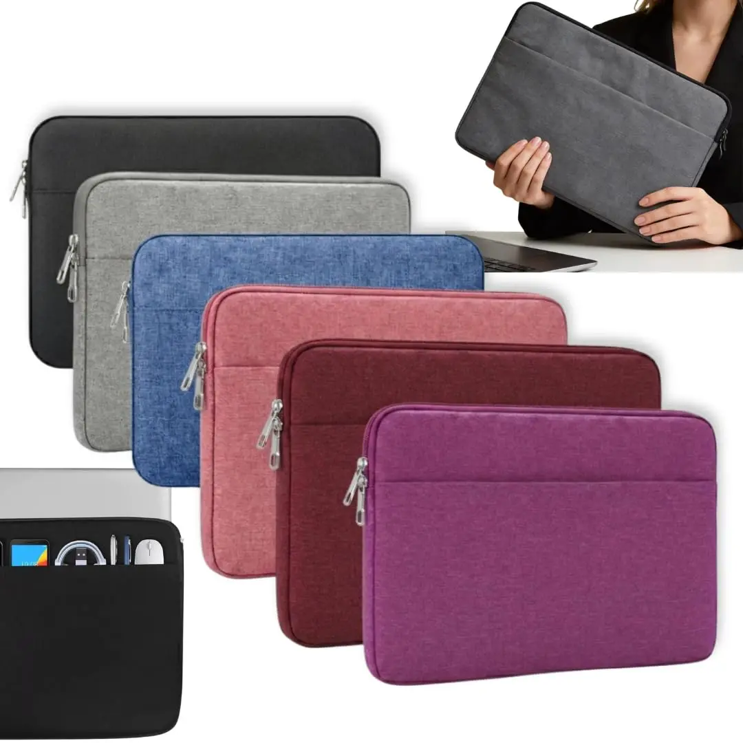 Pasta para Notebook 13", 14" e 15,6" com Bolso Frontal | Cor Rosa Claro | Leve e resistente, com proteção contra quedas e bolso frontal. Ideal para notebook, tablet, trabalho, faculdade e viagens.
