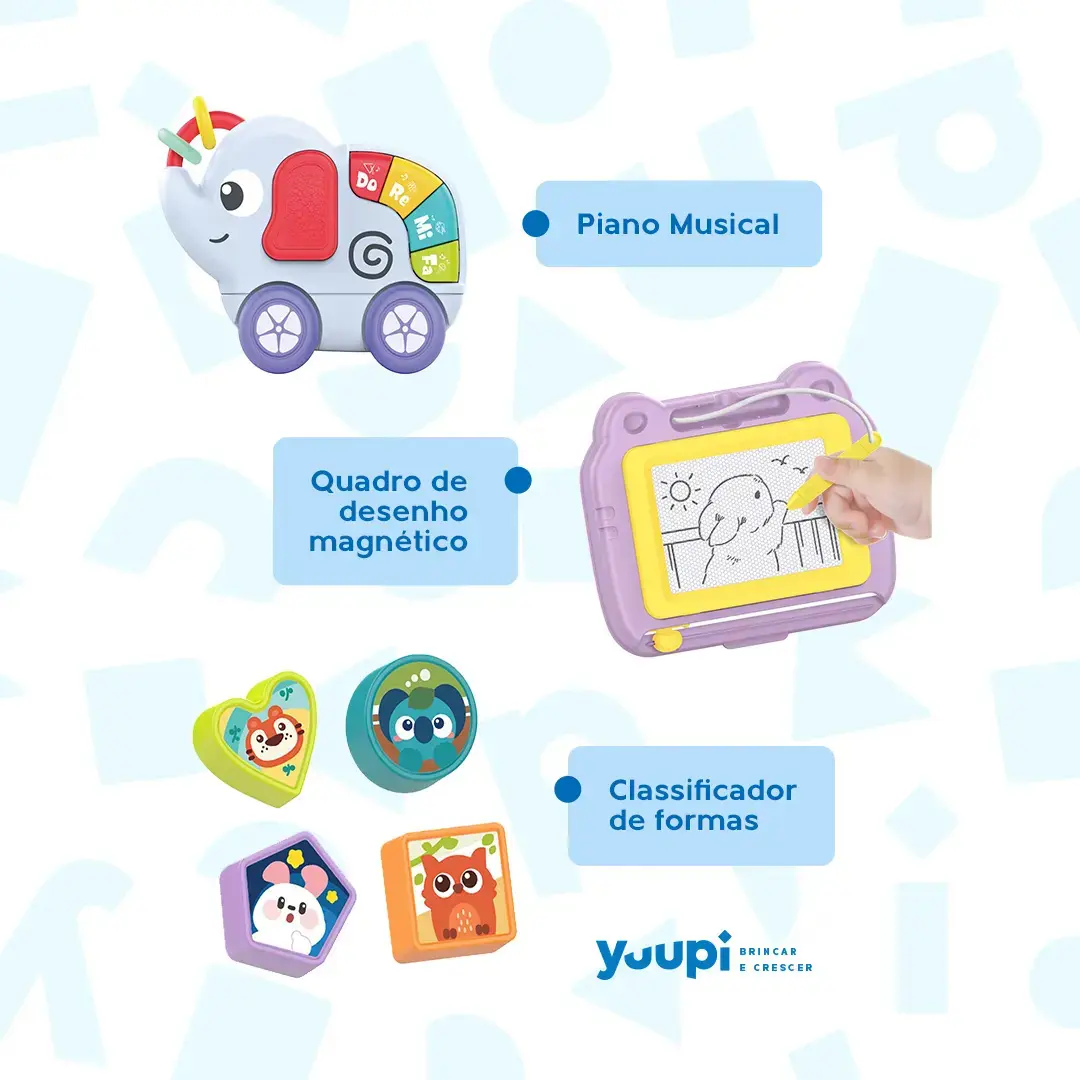 Andador Empurrador Infantil Musical Educativo Azul Yuupi thumbnail 3