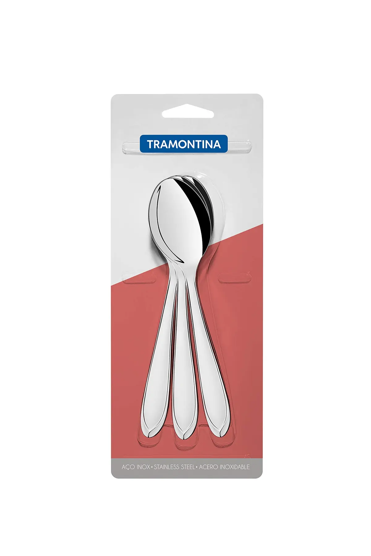 Conjunto De Colheres Para Sobremesa Aço Inox 3 Pç Tramontina Inox