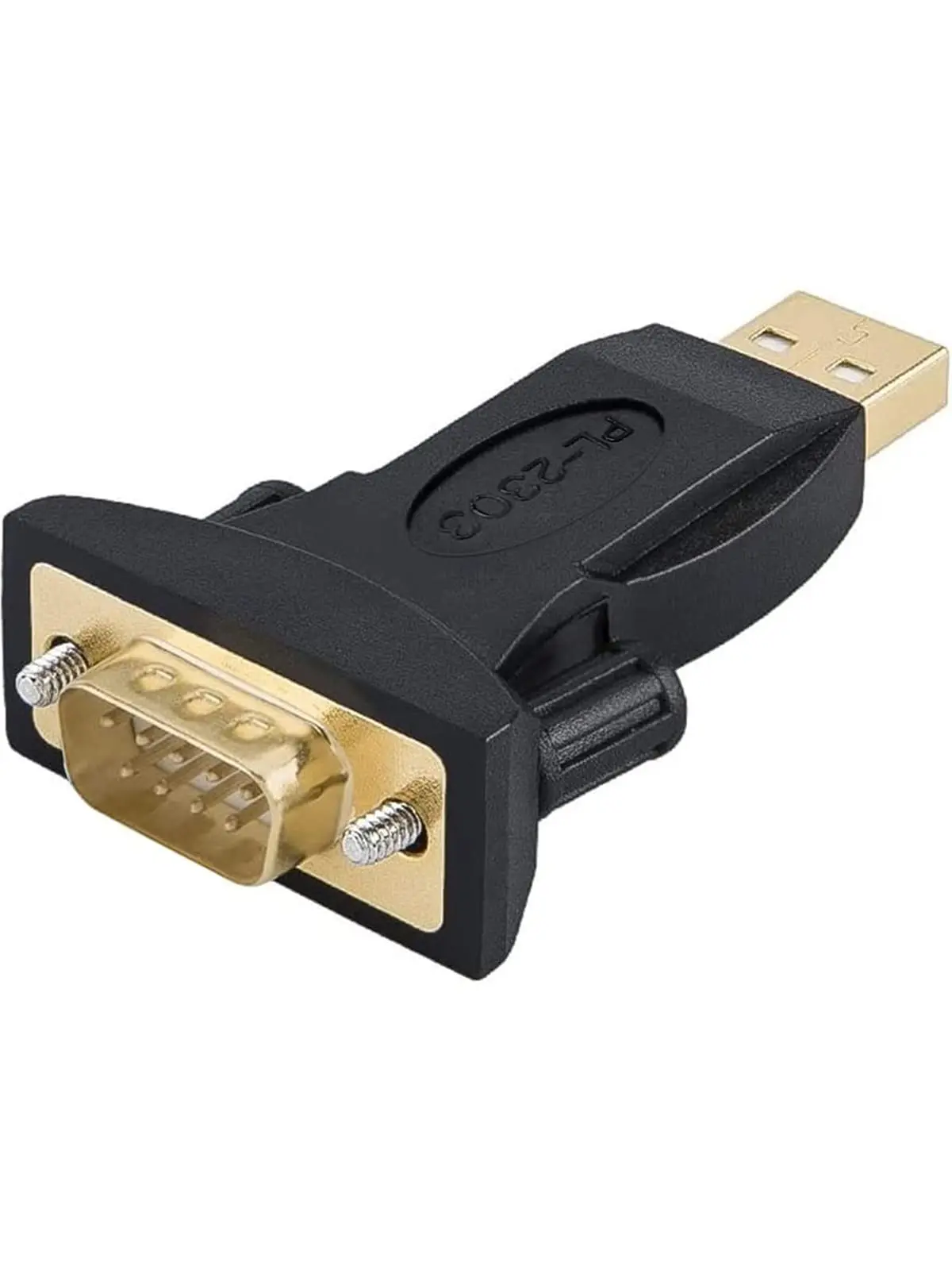 CableCreation Adaptador USB para RS232 com chipset PL2303, serial DB9 | conversor USB para serial DB9 para Windows 11, 10, 8.1, 8, 7, Linux e Mac OS, preto - 1