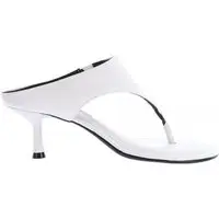 Louise - Tamanco de Dedo Salto Fino Off White Off-white