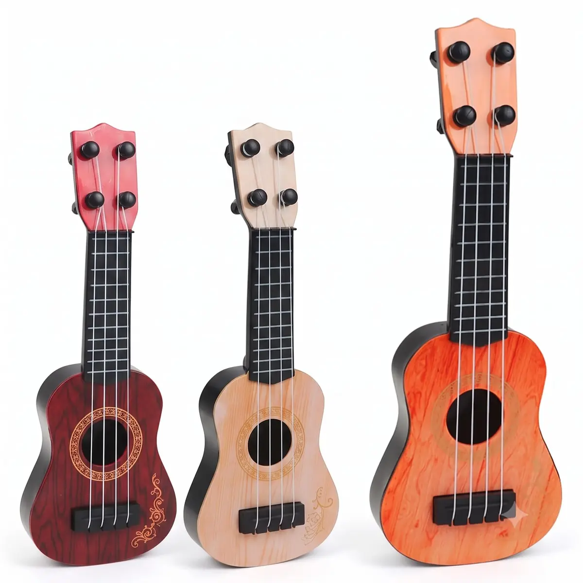 Violão Infantil de Brinquedo, 4 Cordas, Estilo Ukulele, 37 cm, Show Music