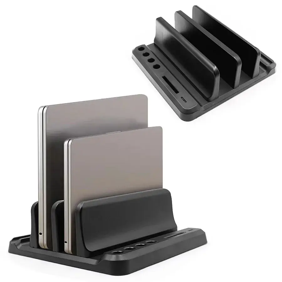 Suporte Conveniente para Laptop, Tablet, Celular e Computador, Armazenamento Vertical, Base de Dissipação de Calor com Aumento de Altura - 1