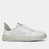 Tênis Democrata Denim Casual Masculino Couro Branco - 1
