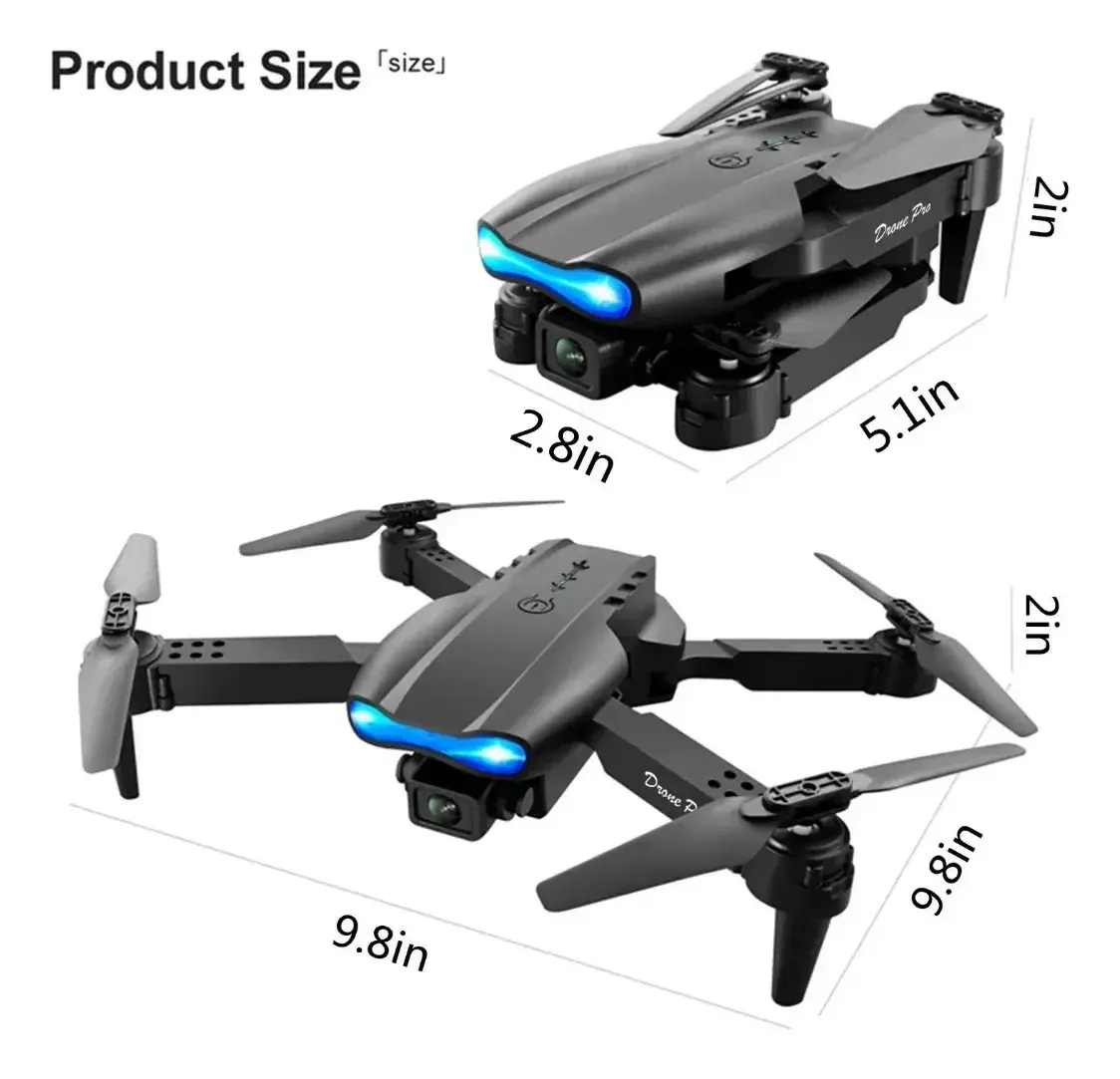 Drone DLI E99 Mini com Câmera Dupla HD e Controle Remoto thumbnail 2