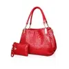 Bolsa Feminina Croco PU 2 em 1 Transversal e Ombro - 1