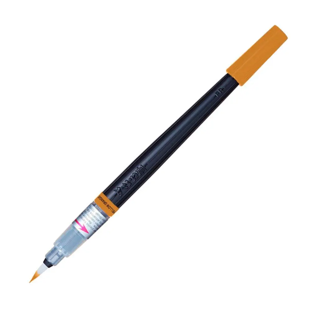 Pentel Pincel Aquarela Color Brush Amarelo/Alaranjado SM/GFL-140X - 1
