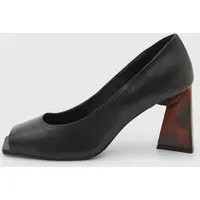 Scarpin Feminino Capodarte Salto Geométrico Preto - 1