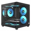 Gabinete Gamer Ryomaru mATX c/ 3 Fans Rainbow - 1