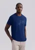 【Tam.: P M e G XG XXG】 Camiseta Masculina Manga Curta Com Estampa - Azul - 1