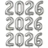 Balão 2026 Prata 32" Mylar para Decoração Festa - 1