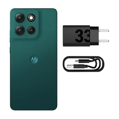 Smartphone Motorola Moto g86 5g - 512GB 24GB (8GB Ram+16gb Ram Boost) Tela 1.5k pOLED, 50MP Sony camera Ois Moto AI, videos em 4k, Ip68 + Ip69 - Verde Escuro thumbnail 6