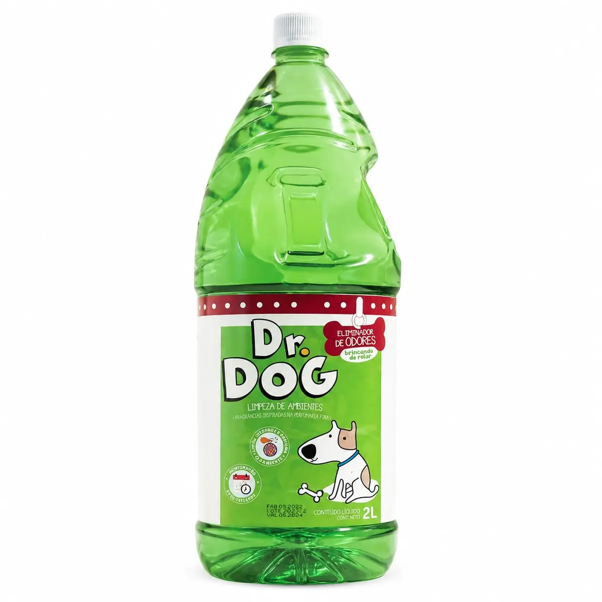 Elimina Odores Pet Dr. Dog Concentrado 2L - Desinfetante Anti Odor Pet - Limpeza Segura e Refrescante para Ambientes com Pets - Versões (Capim Limão Refrescante)