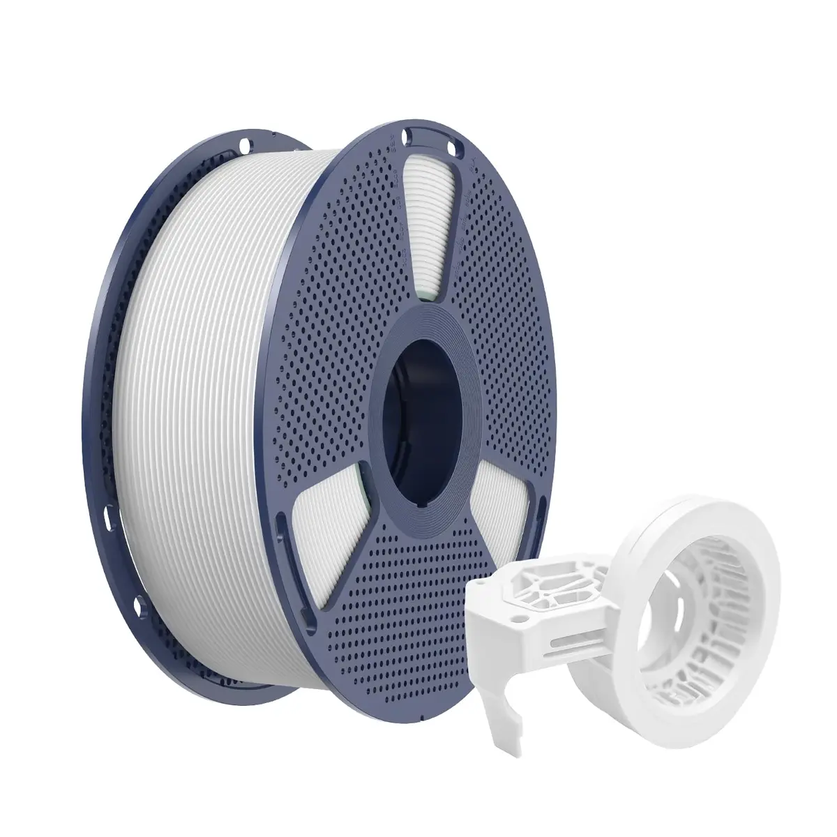 Creatorally Filamento PETG 3D Alta Velocidade Fosco 1,75mm, 1kg, Branco, Acabamento Fosco, Impressão 30-600mm/s - 1