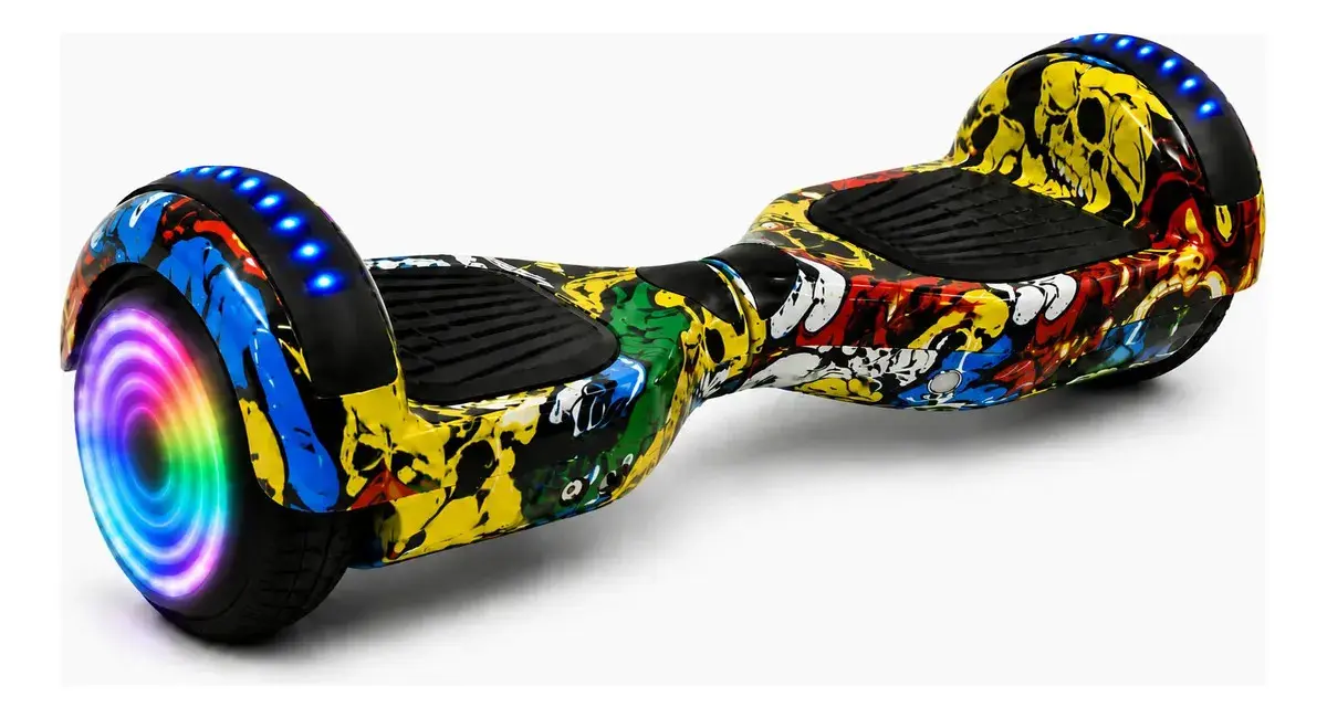 Skate elétrico hoverboard Smart Balance Hoverboard 6.5 Bluetooth Cor Amarelo Punk