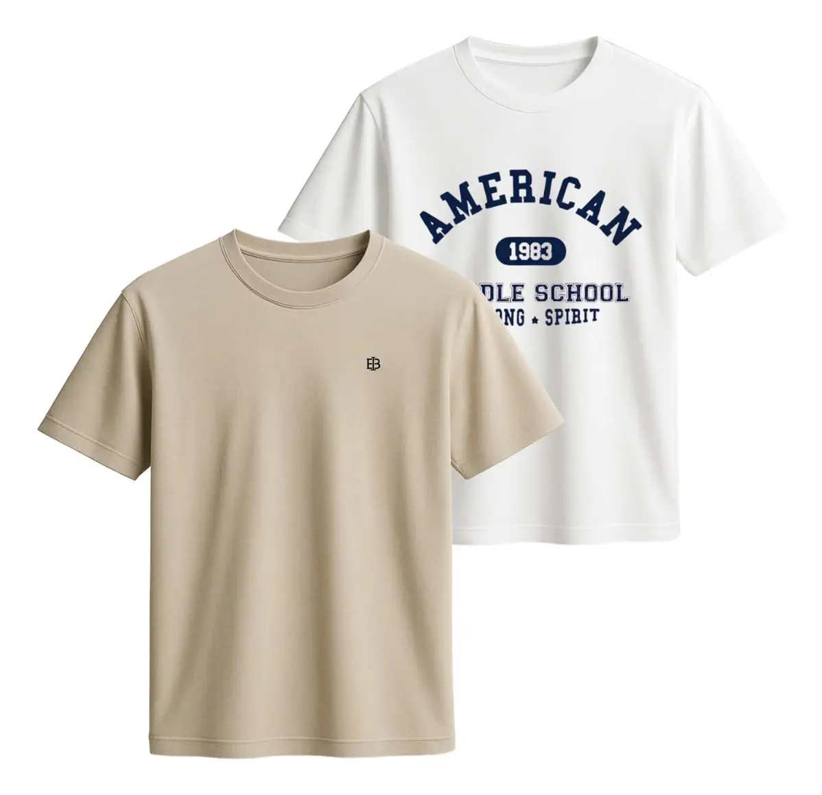 Combo 2 Camisetas Masculinas 100% Algodão Premium