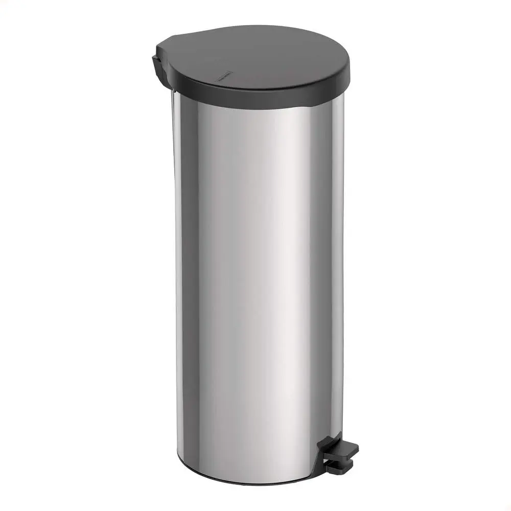 Lixeira Inox com Pedal New Tramontina com Acabamento Polido 30 L