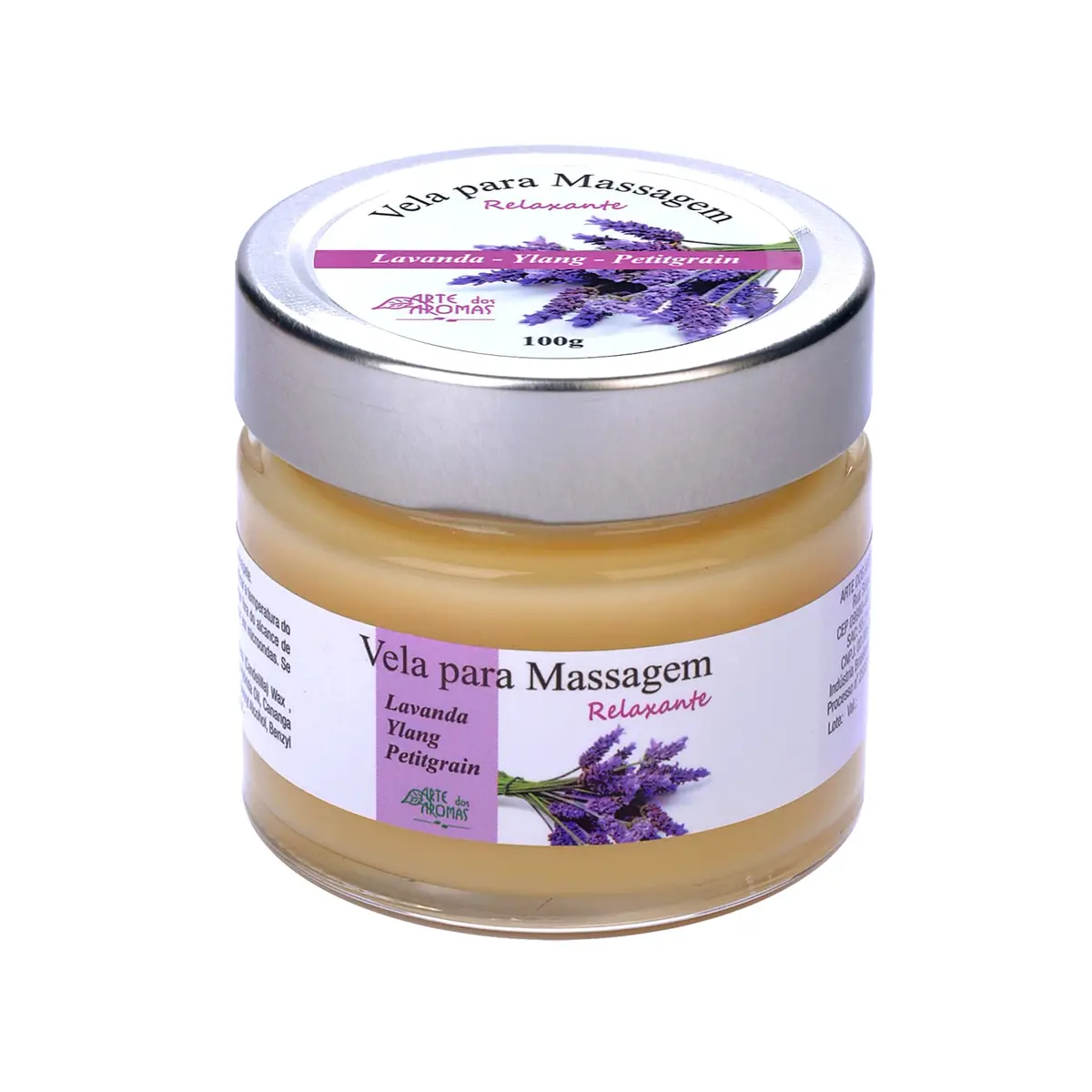 Vela de Massagem Arte dos Aromas, 100g | Relaxante, Natural, Vegano