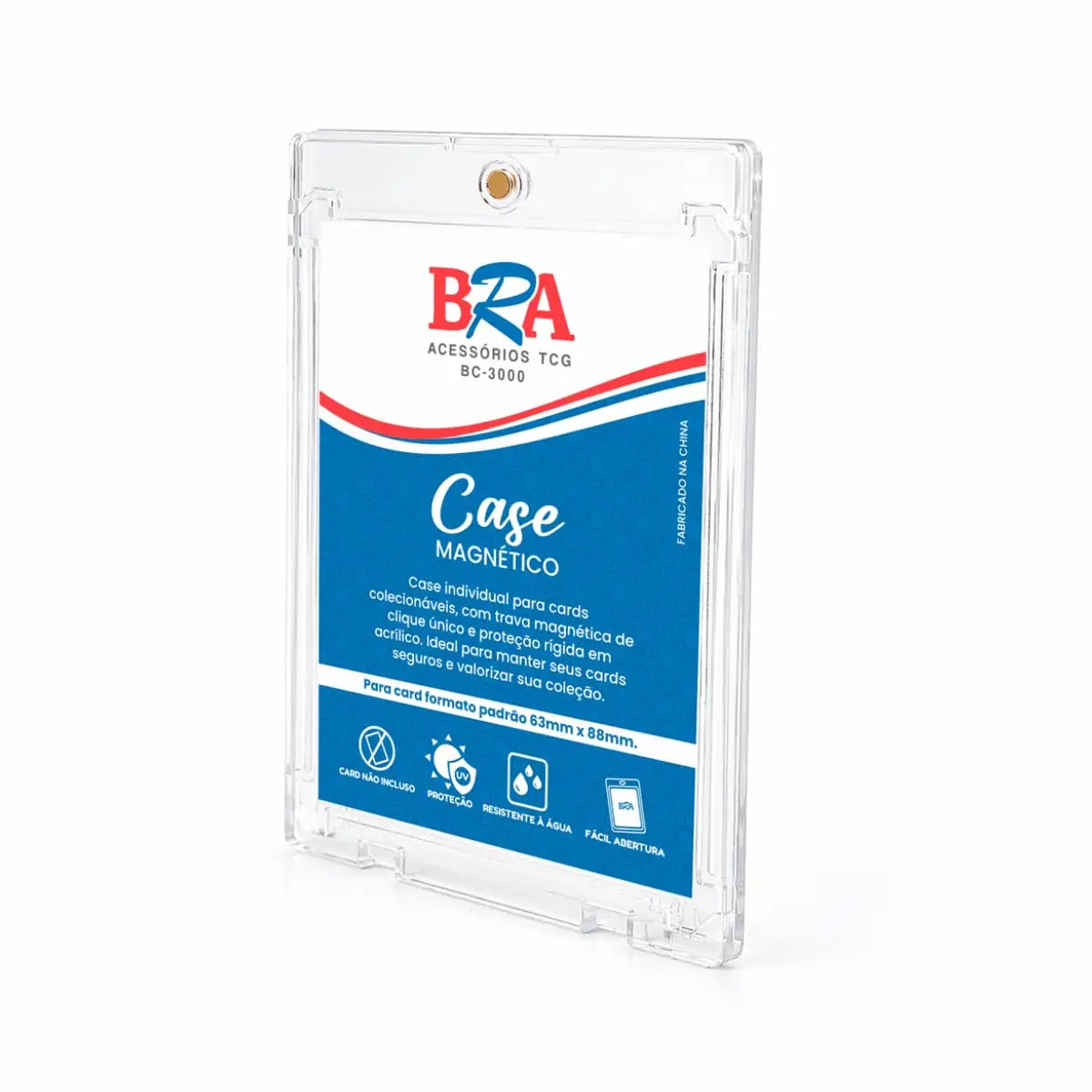 Case Magnético 1 UN Cartas Tcg Cards BRA 4mm Acrílico Figurinhas Protetor