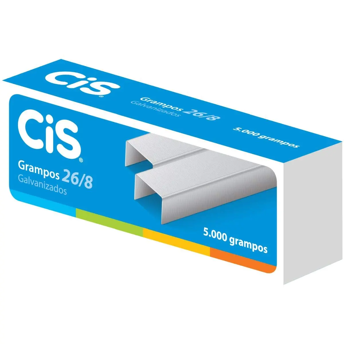 CIS Grampos 26/8 , Galvanizado, 5000 grampos