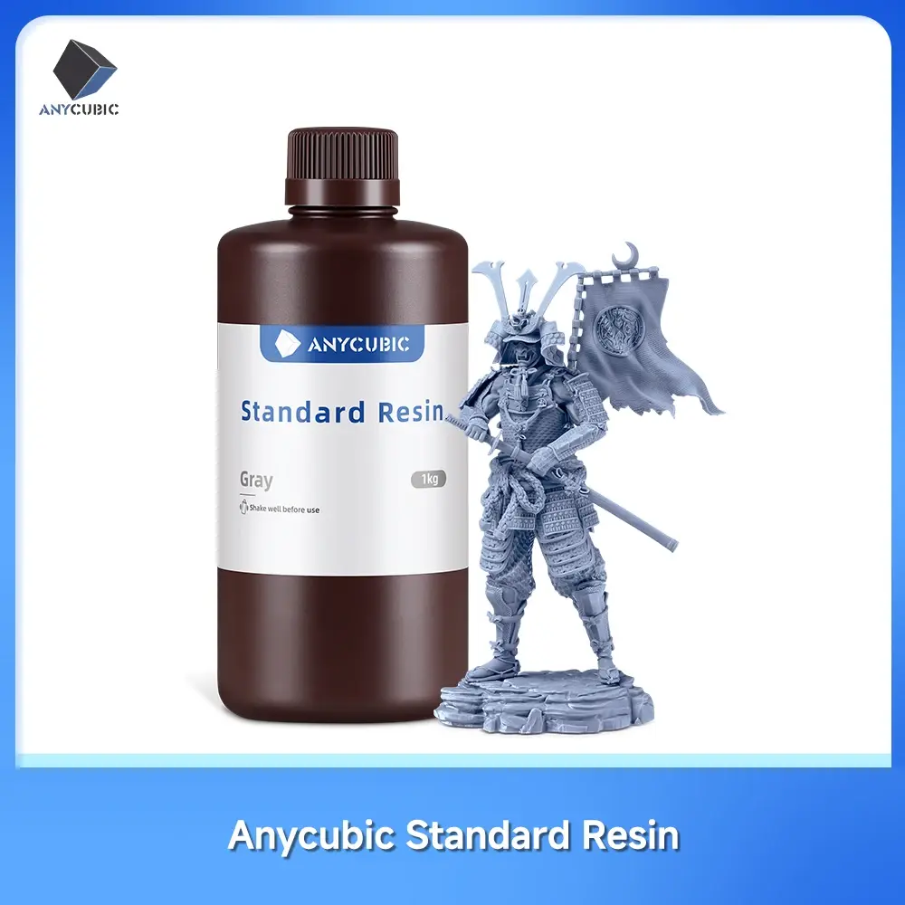 Anycúbico resina padrão impressora 3d de alta precisão 405nm resina de cura uv lcd impressão 3d materiais de resina uv para fóton mono